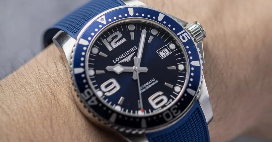 Longines HydroConquest Strap Guide – Lug Width & Best Rubber Straps - Helvetus