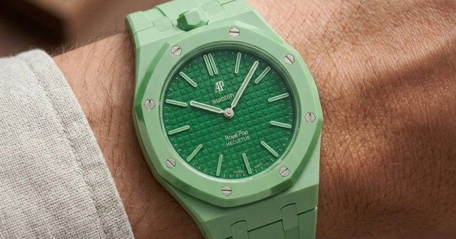 Royal Pop Green Eight Strap Guide — Best Straps for the AP × Swatch Royal Pop SSX03G100N - Helvetus