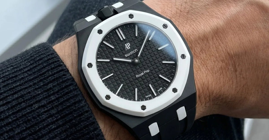 Royal Pop Ocho Negro Strap Guide — Best Straps for the AP × Swatch Royal Pop SSX03W101N - Helvetus