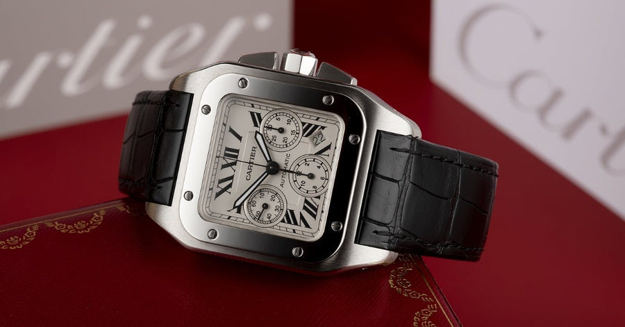 Strap Guide: Cartier Santos 100 Chronograph W20090X8 - Helvetus