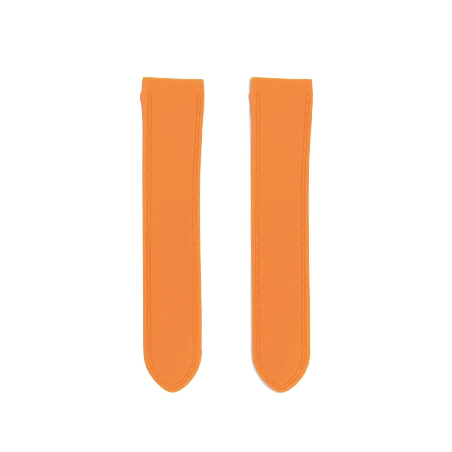 Cartier Santos 100 Rubber Strap - Orange - Helvetus