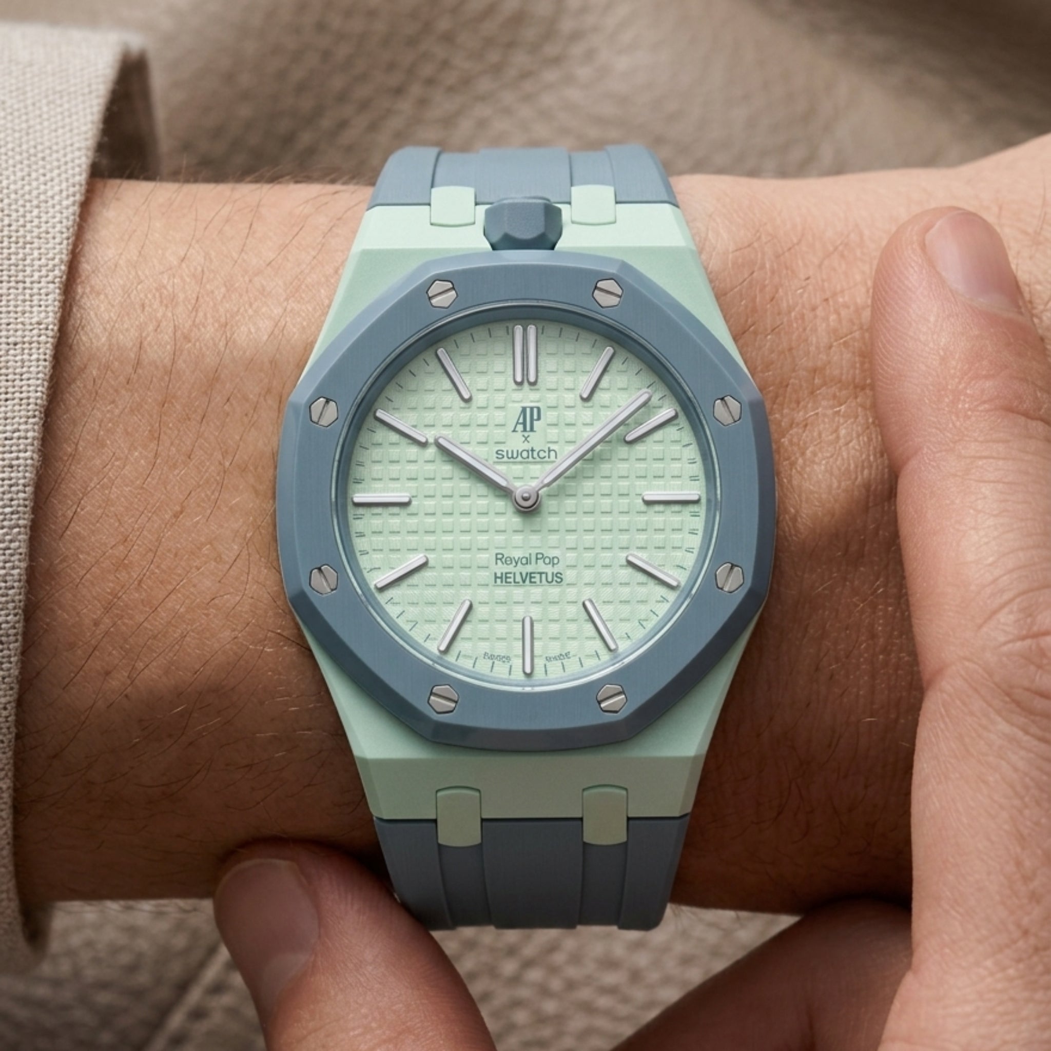 Royal Pop Wrist Strap & Case — For Blaue Acht (Lépine, Crown at 12) - Helvetus