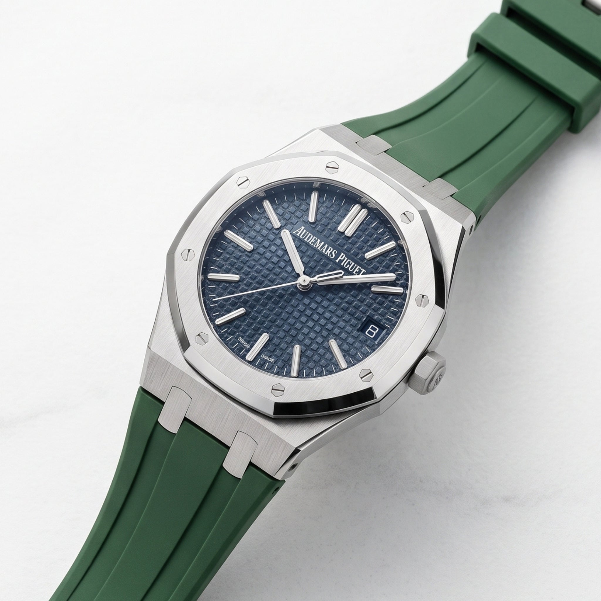 Rubber Strap - For all Audemars Piguet Royal Oak 41mm - Green - Helvetus
