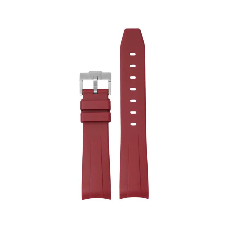 Rubber Strap – For Hamilton Khaki Field (38mm/40mm/42mm) - Bordeaux - Helvetus