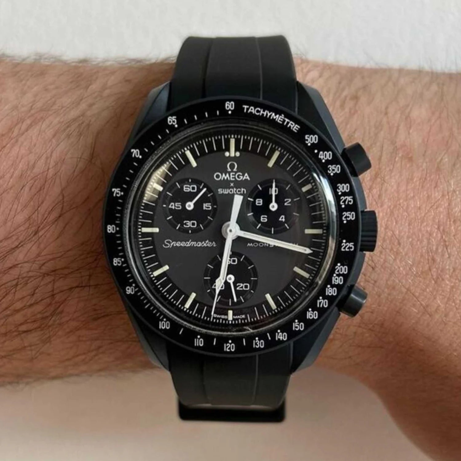 Rubber Strap - For Mission to Mercury | Omega X Swatch | MoonSwatch - Black - Helvetus