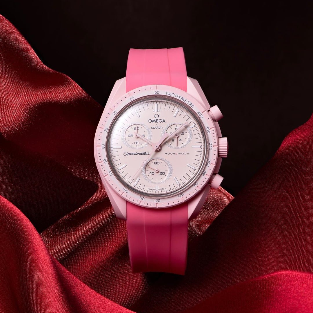 Rubber Strap - For Mission to Venus | Omega X Swatch | MoonSwatch - Pink - Helvetus