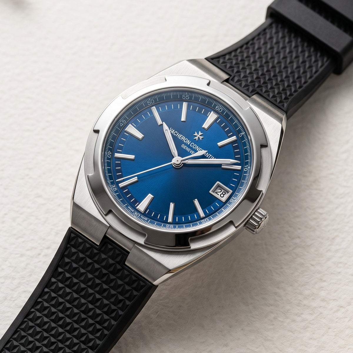 Rubber Strap - For Vacheron Constantin Overseas - Black - Helvetus