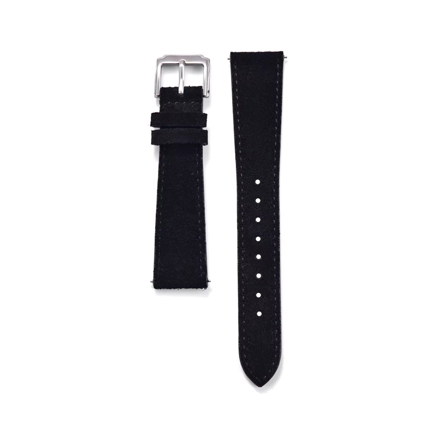 Suede Leather Watch Strap – Black – Helvetus® - Helvetus