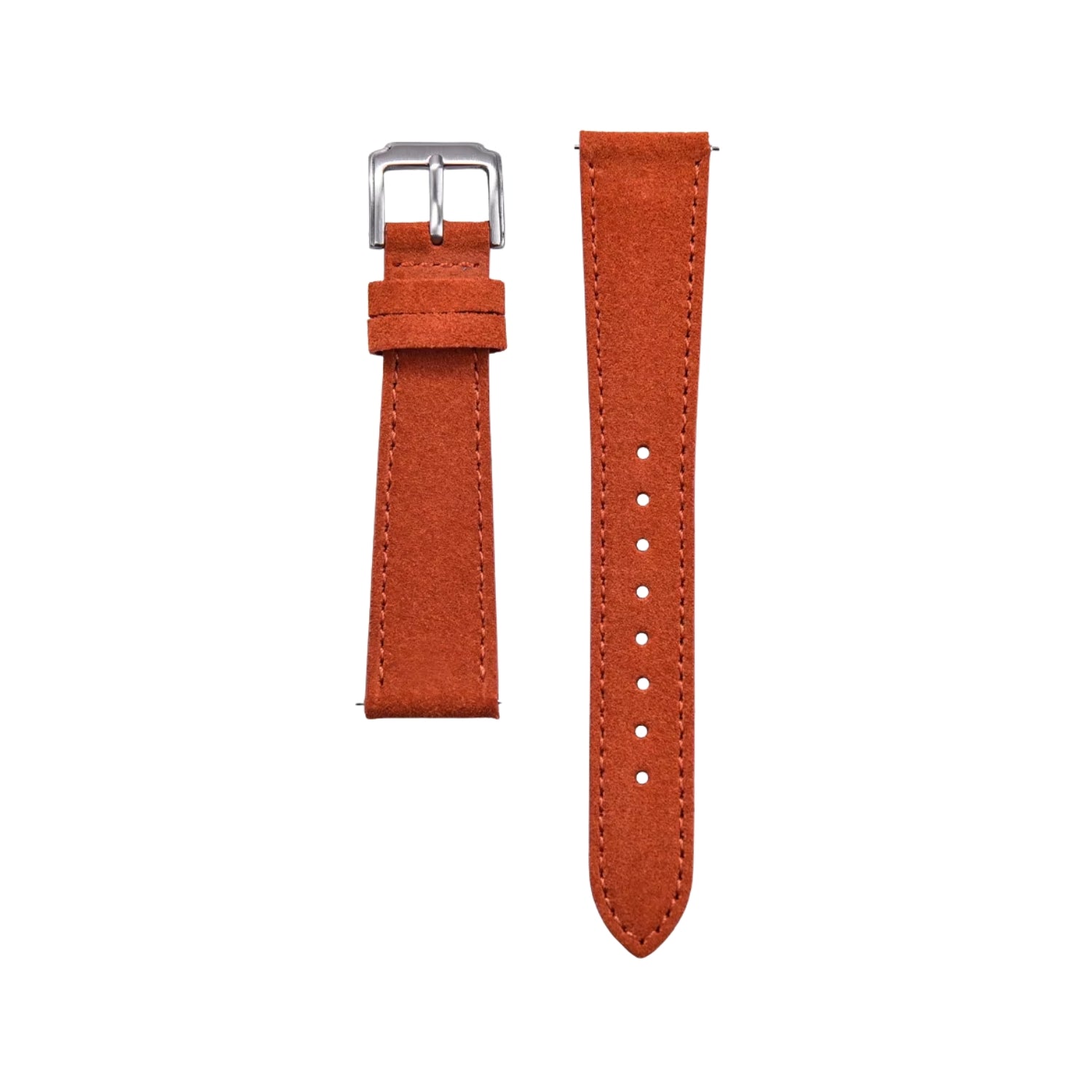 Suede Leather Watch Strap – Orange – Helvetus® - Helvetus