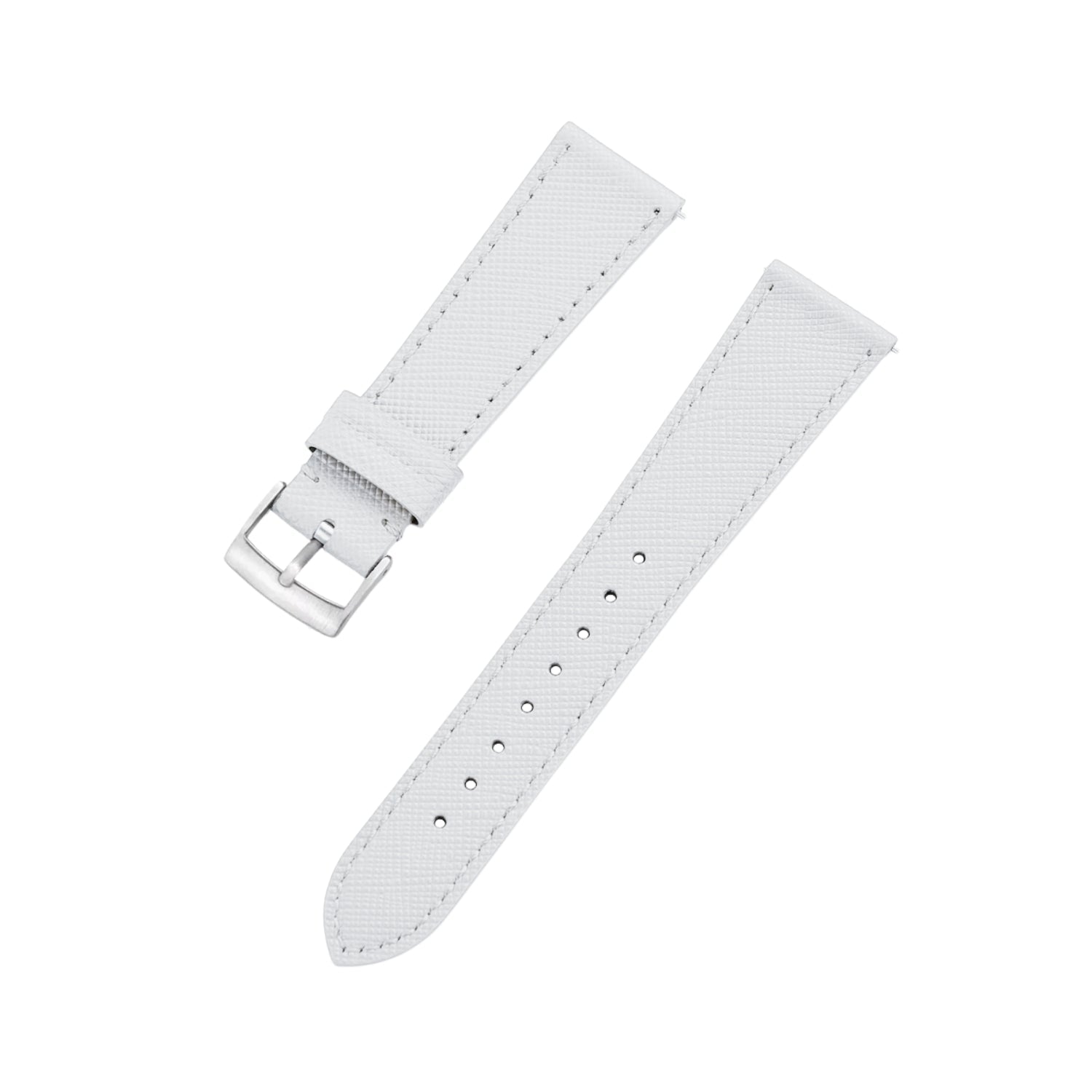 White Leather Watch Strap – Handcrafted Replacement Band – Helvetus® - Helvetus