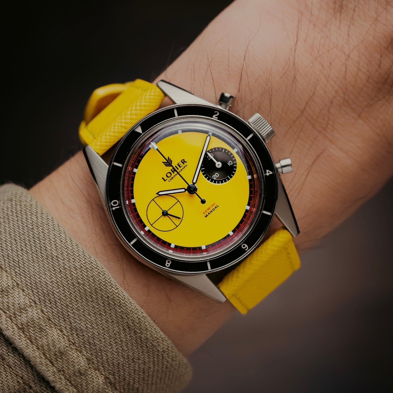 Yellow Leather Watch Strap – Handcrafted Replacement Band – Helvetus® - Helvetus