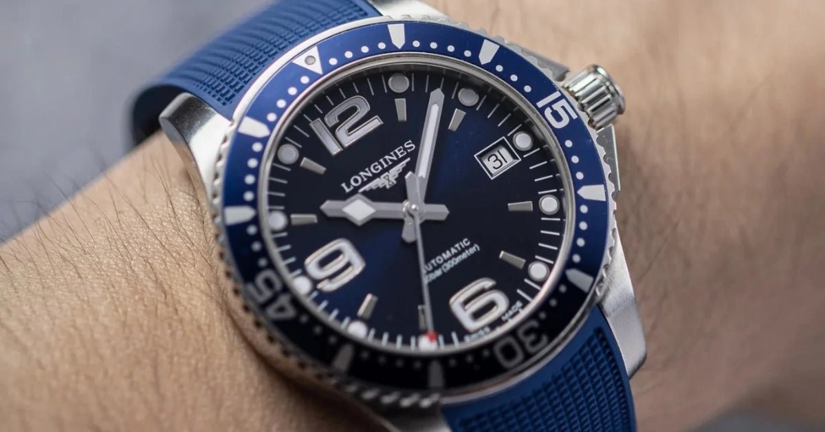 Longines HydroConquest Strap Guide – Lug Width & Best Rubber Straps - Helvetus