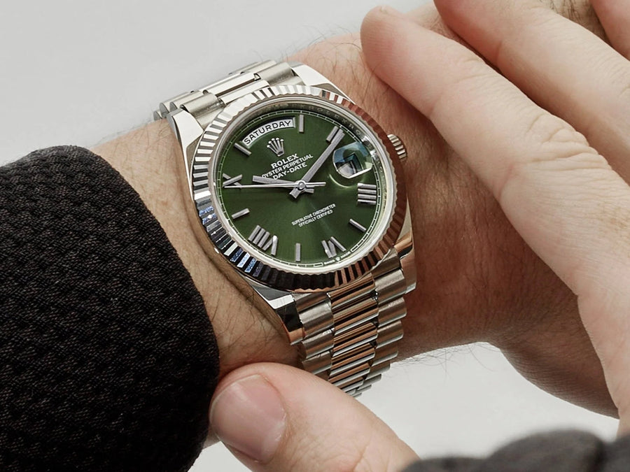 Rolex Day-Date 40 (228239) Strap Guide: Best Rubber Straps That Suit It - Helvetus