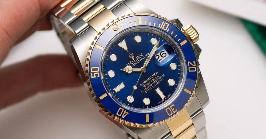 Rolex Submariner 116613LB "Bluesy" Strap Guide: Best Straps for the 40mm Two-Tone Sub - Helvetus