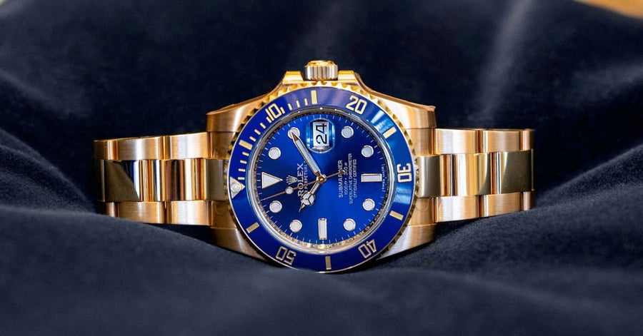 Rolex Submariner 116618LB Strap Guide: Best Rubber Straps for the Gold Blue Sub - Helvetus