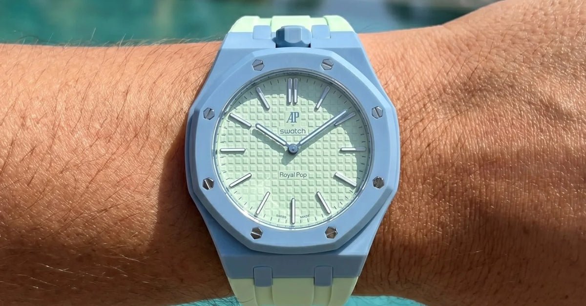 Royal Pop Blaue Acht Strap Guide — Best Straps for the AP × Swatch Royal Pop SSX03L101N - Helvetus