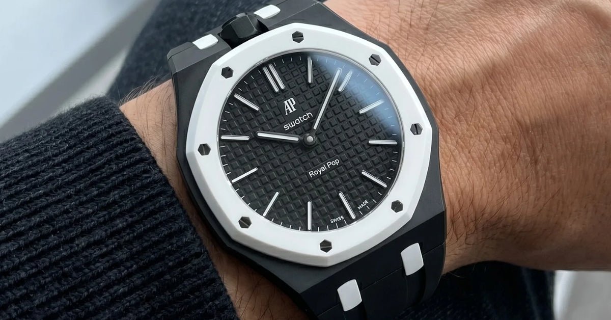 Royal Pop Ocho Negro Strap Guide — Best Straps for the AP × Swatch Royal Pop SSX03W101N - Helvetus