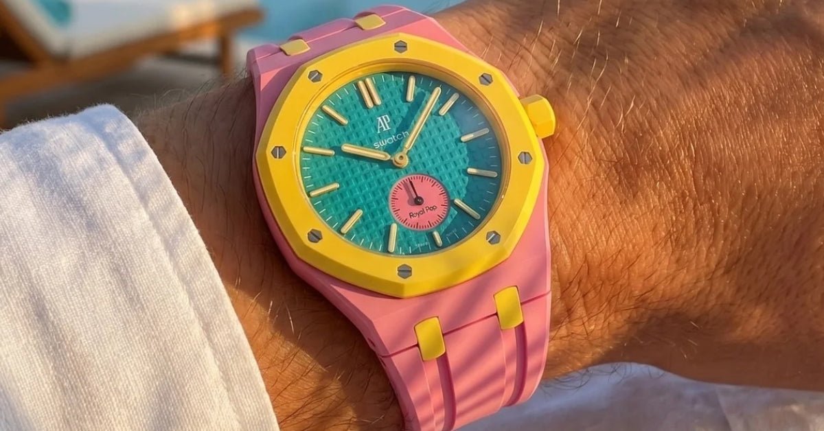 Royal Pop Otg Roz Strap Guide — Best Straps for the AP × Swatch Royal Pop SSX03J100N - Helvetus