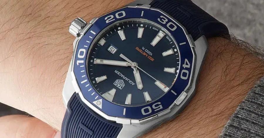 TAG Heuer Aquaracer Strap Guide – Best Rubber Straps & Fit for Every Size - Helvetus