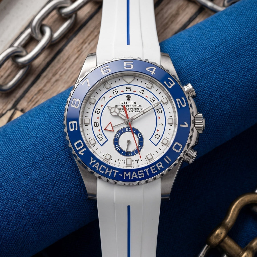 Rubber Watch Straps for Rolex Yacht-Master II 44mm - Helvetus