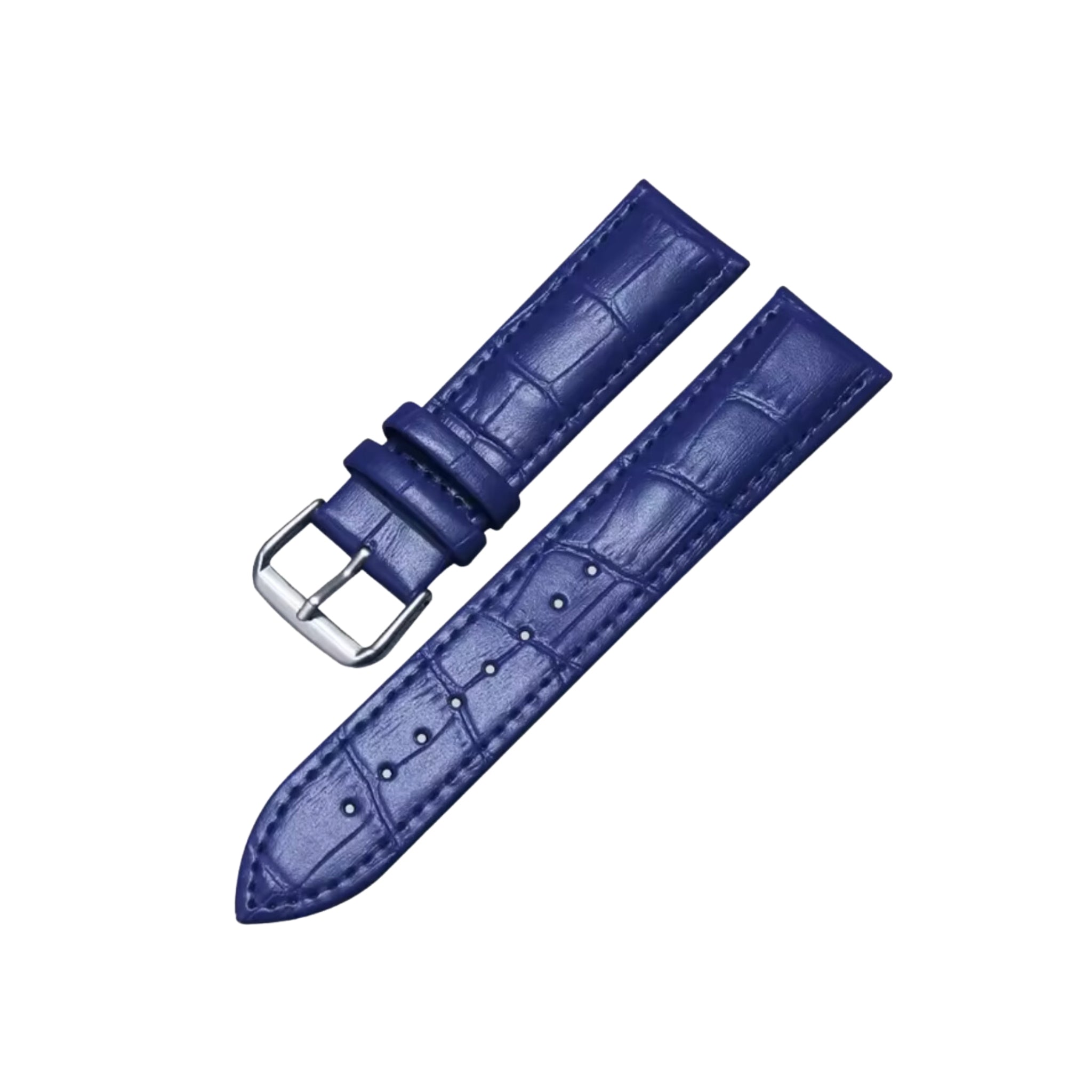 Alligator Leather Strap - Dark Blue - Alligator Pattern - Helvetus