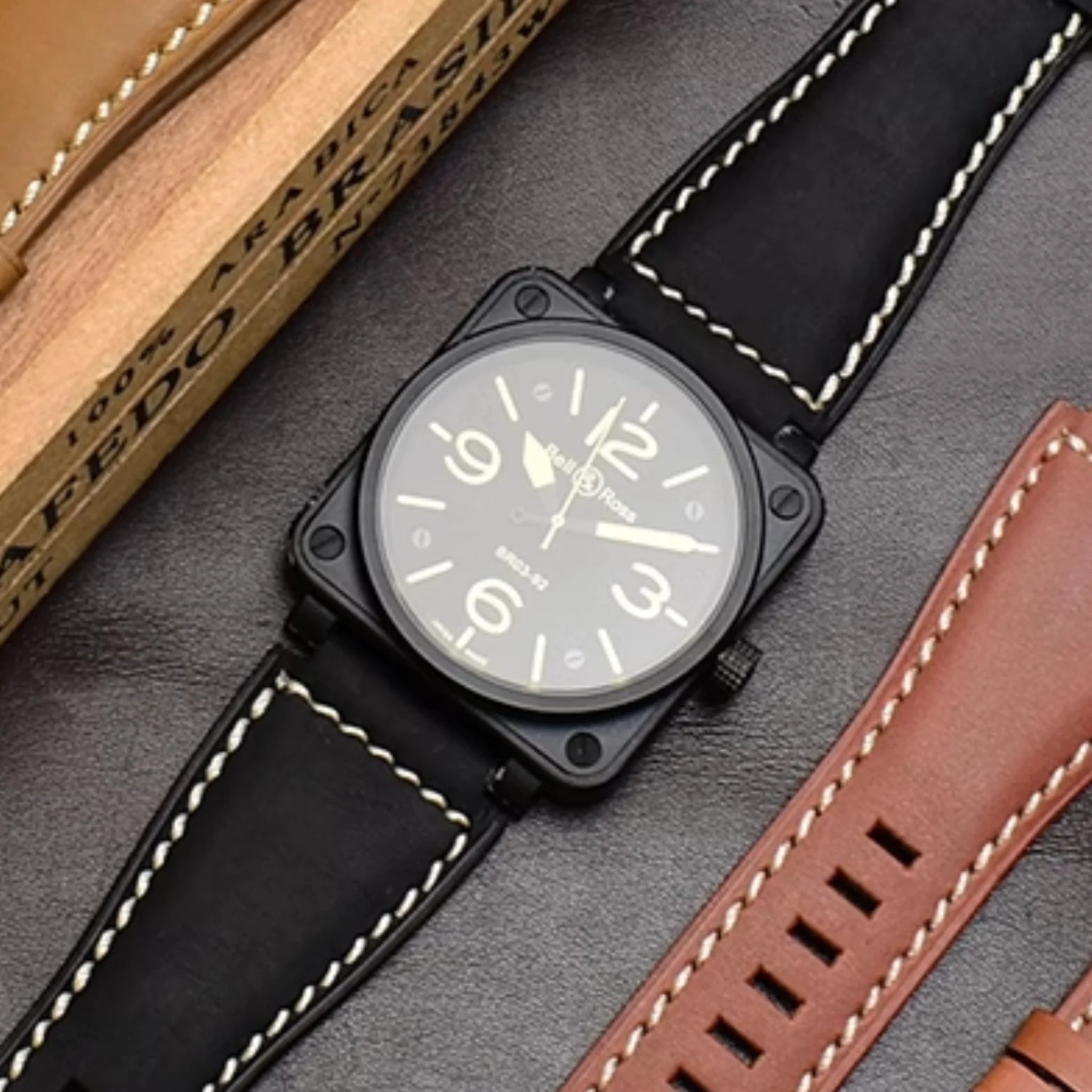 bell and ross leather straps