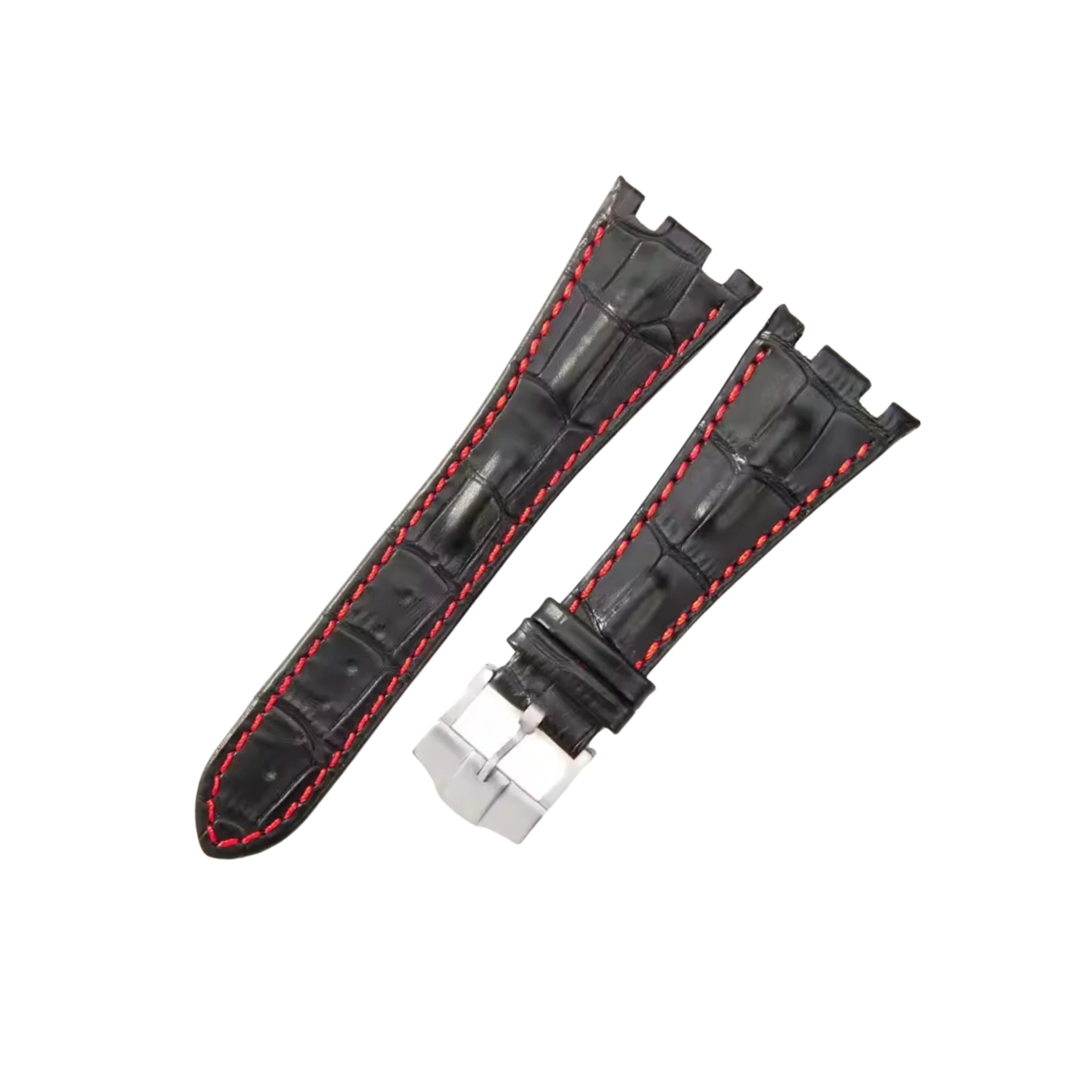 Crocodile Strap - For all AP Offshore 42mm - Black - Helvetus