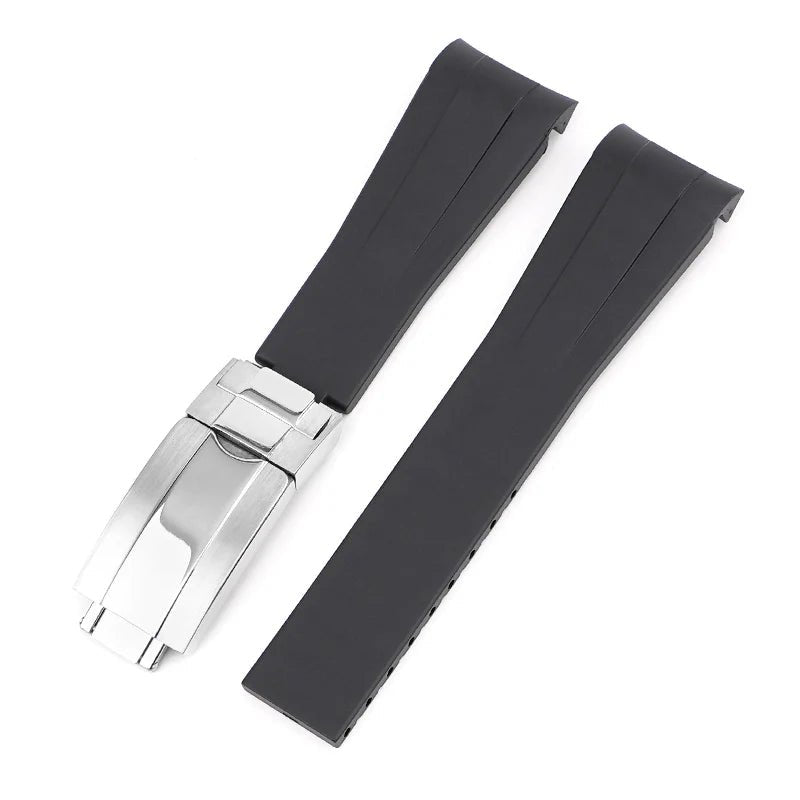 Deployant Strap - For Rolex Datejust 36 - Black - Helvetus