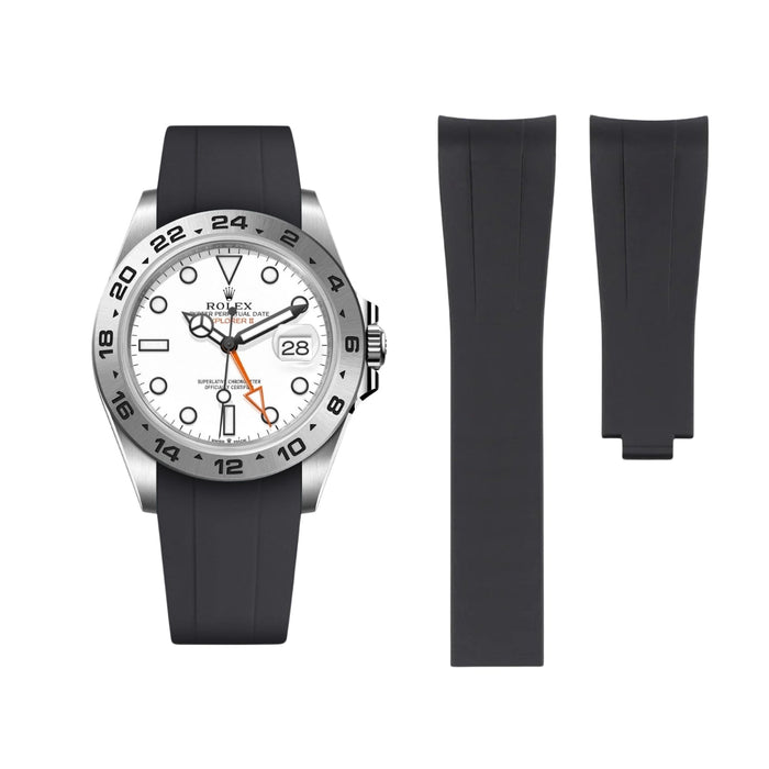 Deployant Strap - For Rolex Explorer II - Black - Helvetus
