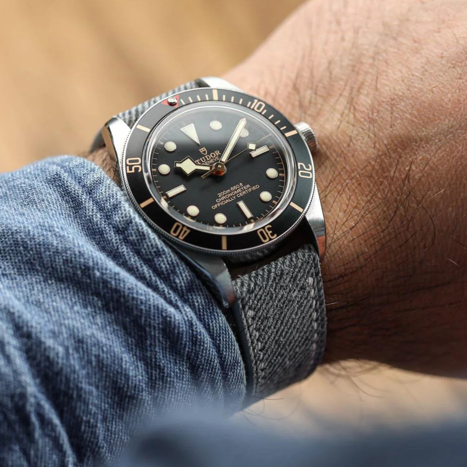 Grey Handmade Denim Watch Strap – DenimaTex™ by Helvetus® - Helvetus