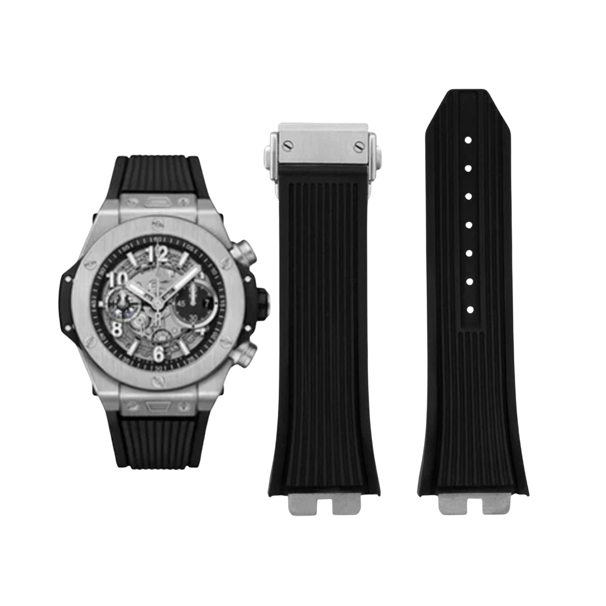 Hublot Big Bang Unico Click Strap in Rubber - Black - Helvetus