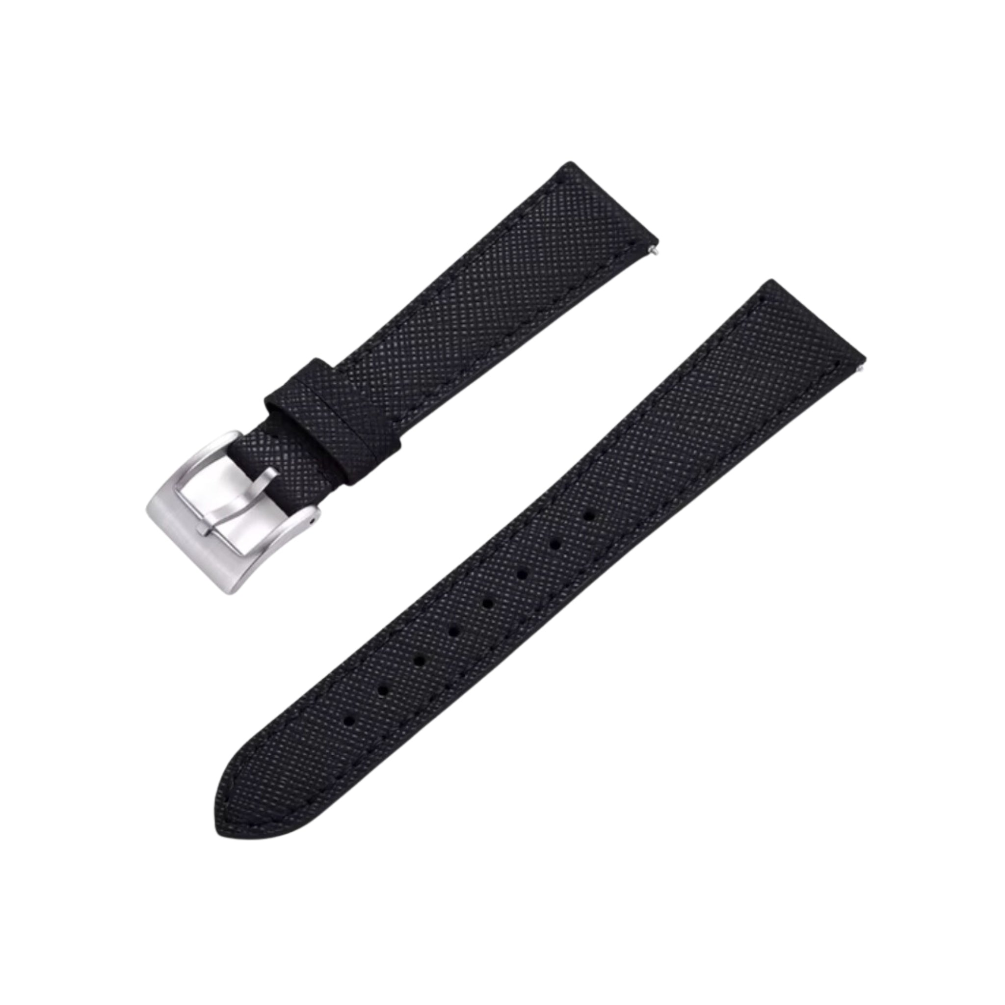 Leather Strap - Black - Classic Design - Helvetus