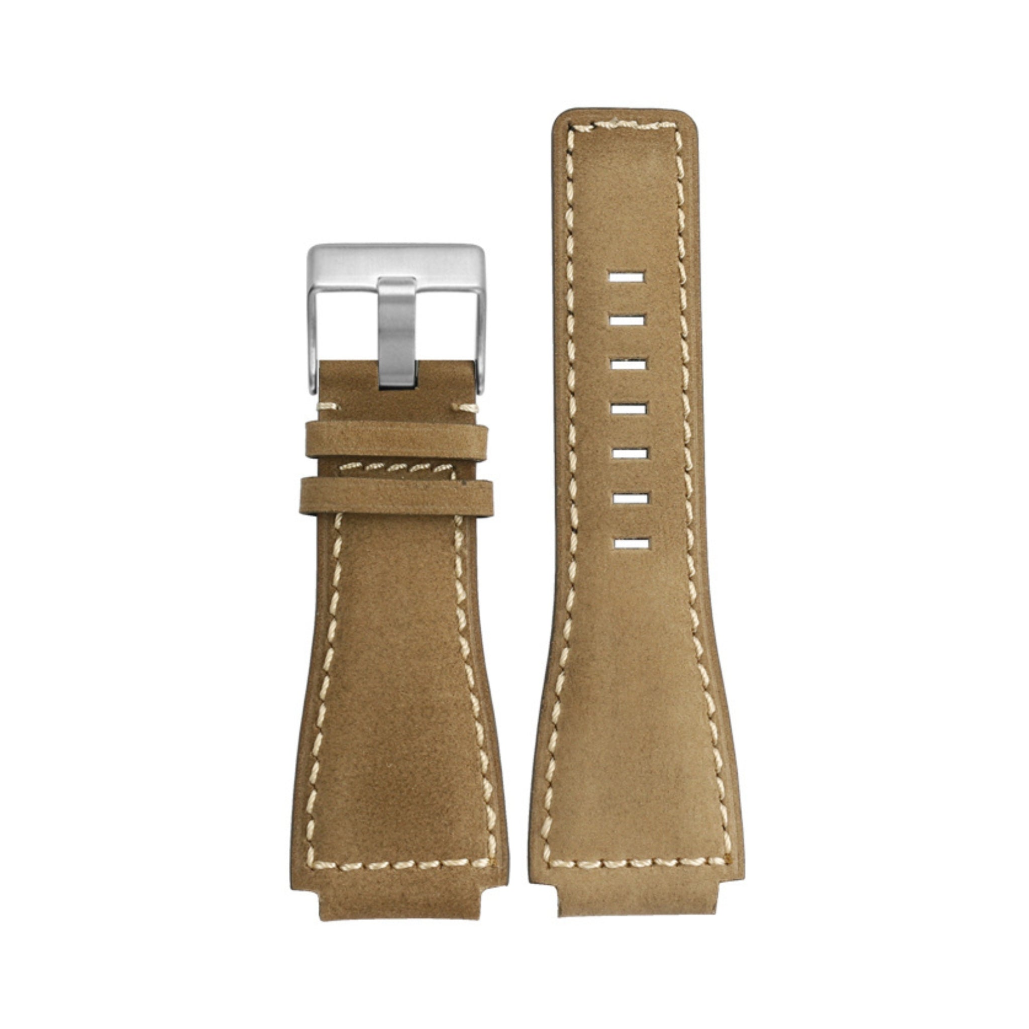 Leather Strap - For Bell & Ross BR - 01 | BR - 03 - Beige - Helvetus