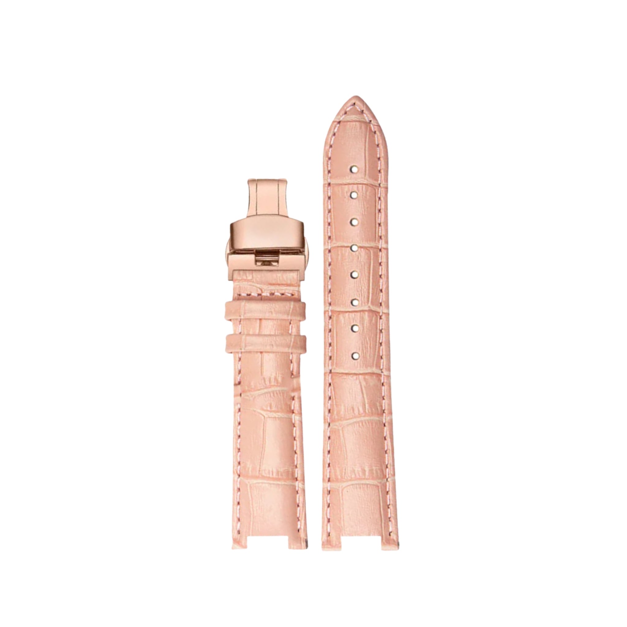 Leather Strap - For Cartier Pasha - Pink - Helvetus