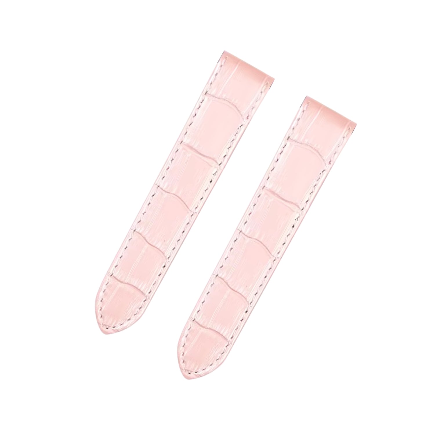 Leather Strap - For Cartier Santos 100 - Pink - Helvetus