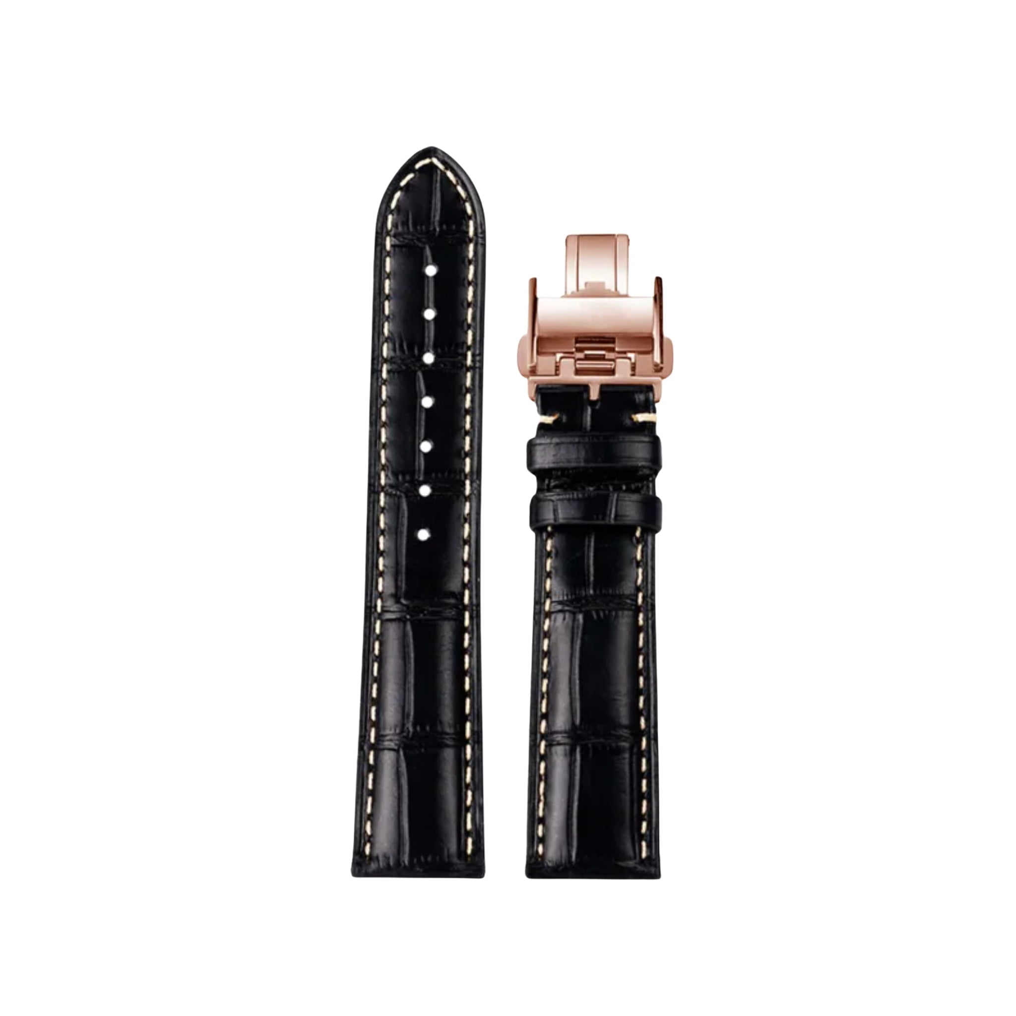 Leather Strap - For Longines Master Collection - Black - Helvetus