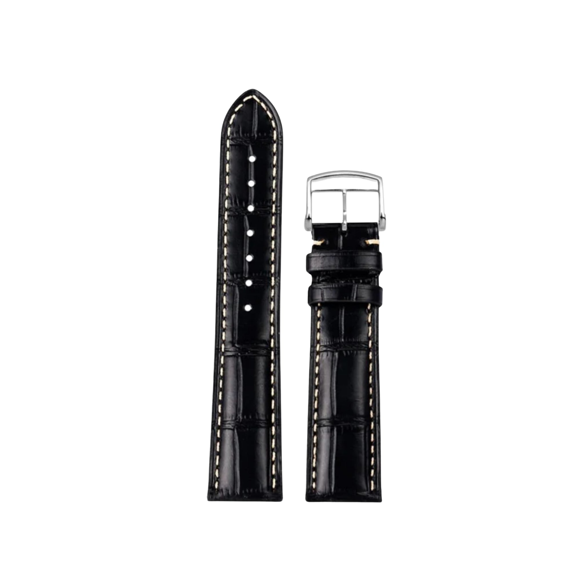 Leather Strap - For Longines Master Collection - Black - Helvetus