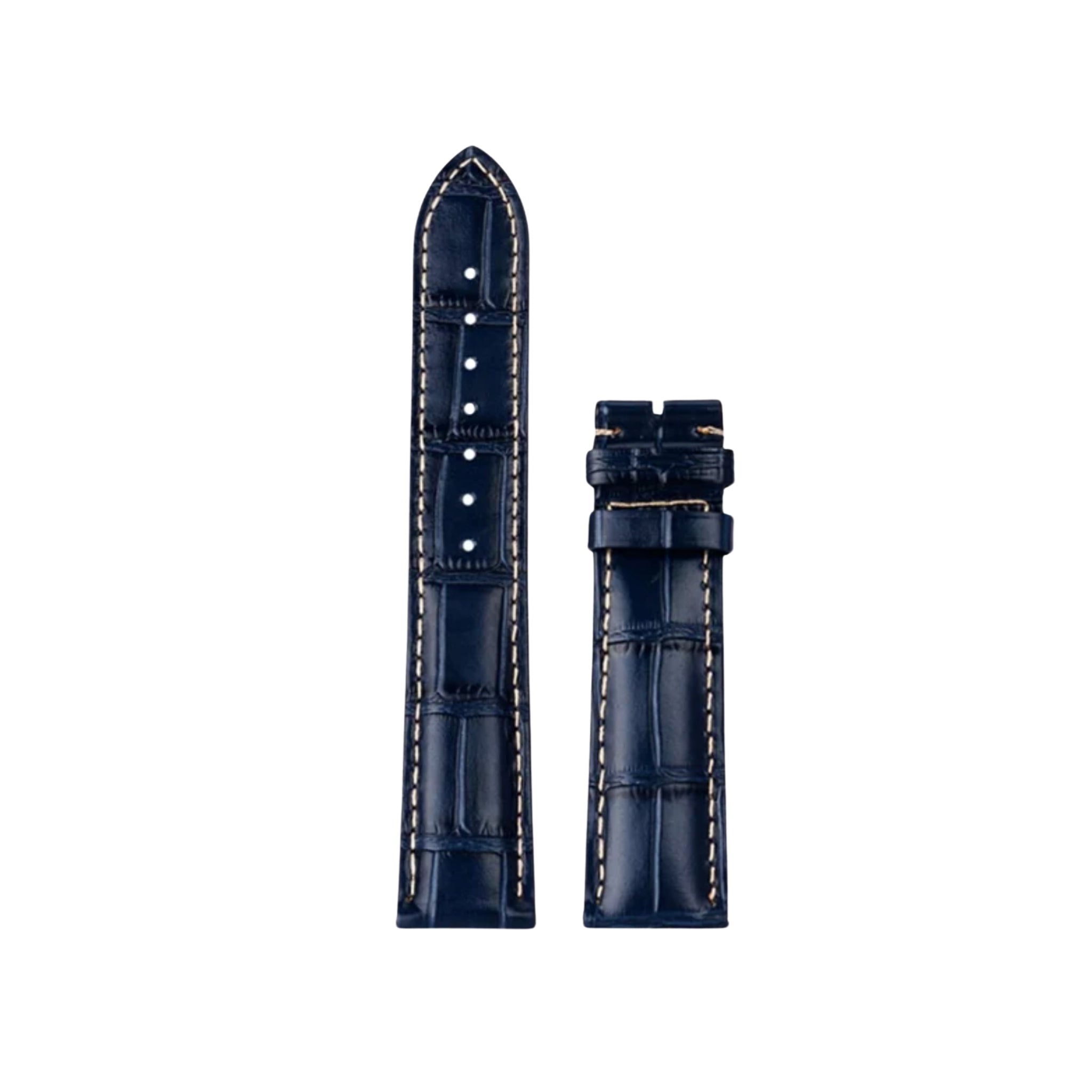 Leather Strap - For Longines Master Collection - Blue - Helvetus