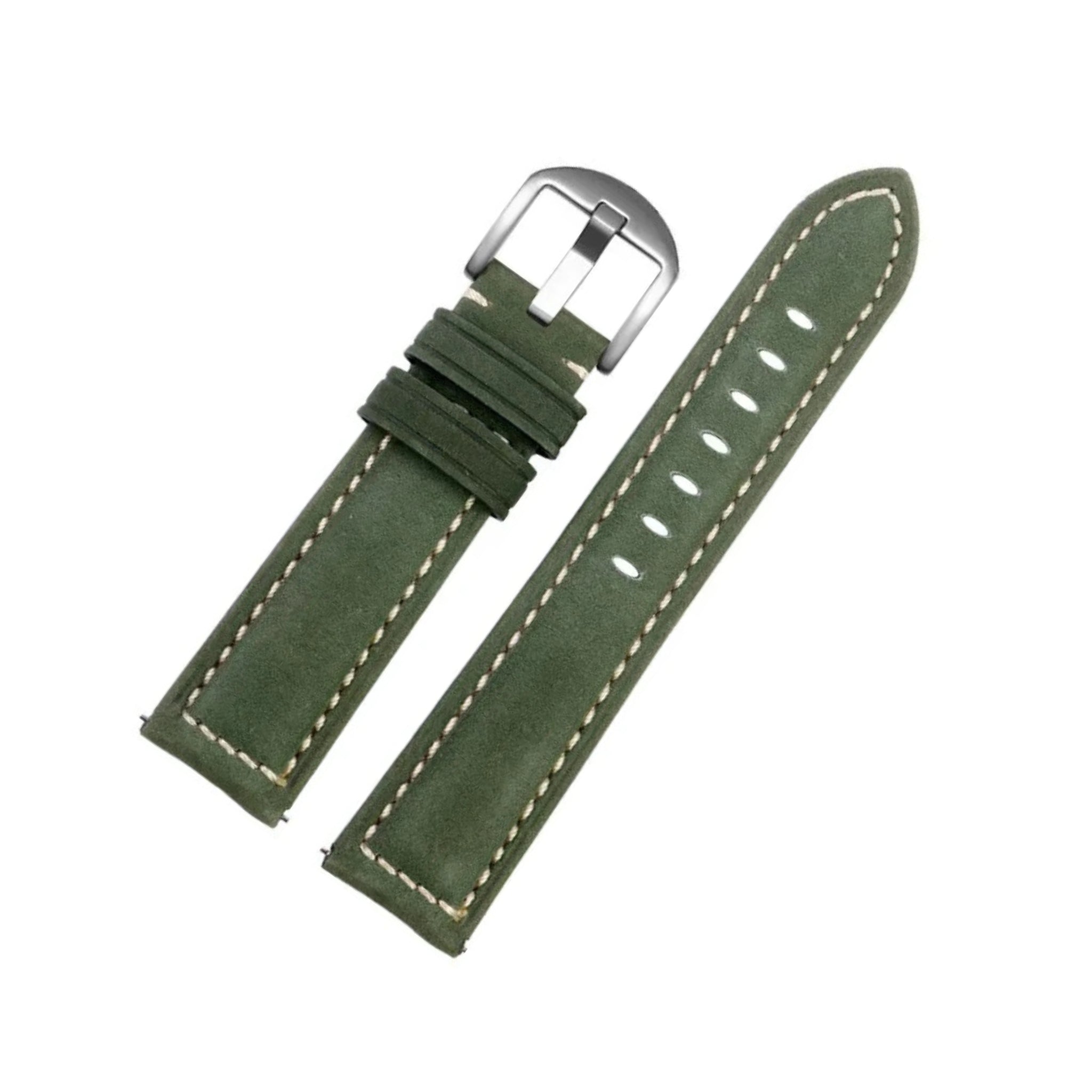 Leather Strap for MoonSwatch - Green - Helvetus