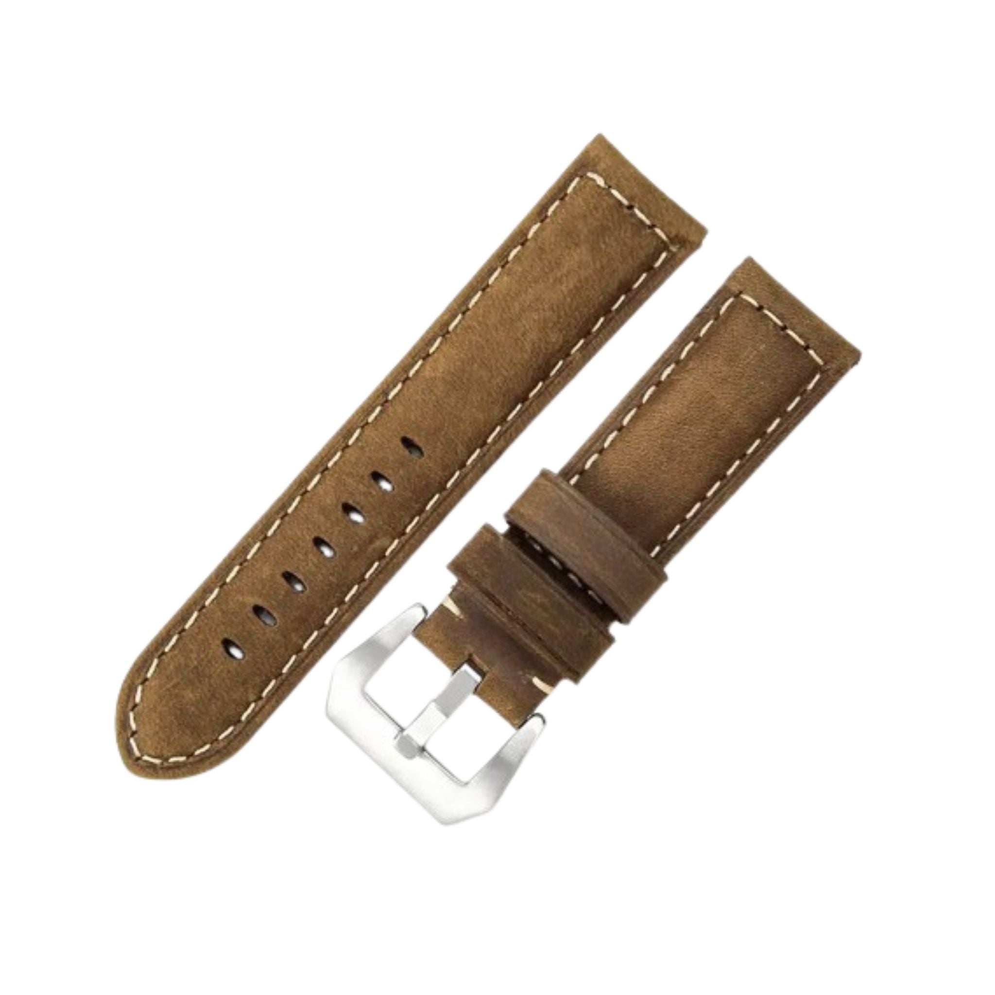 Leather Strap - For Panerai - Mocha Brown - Helvetus