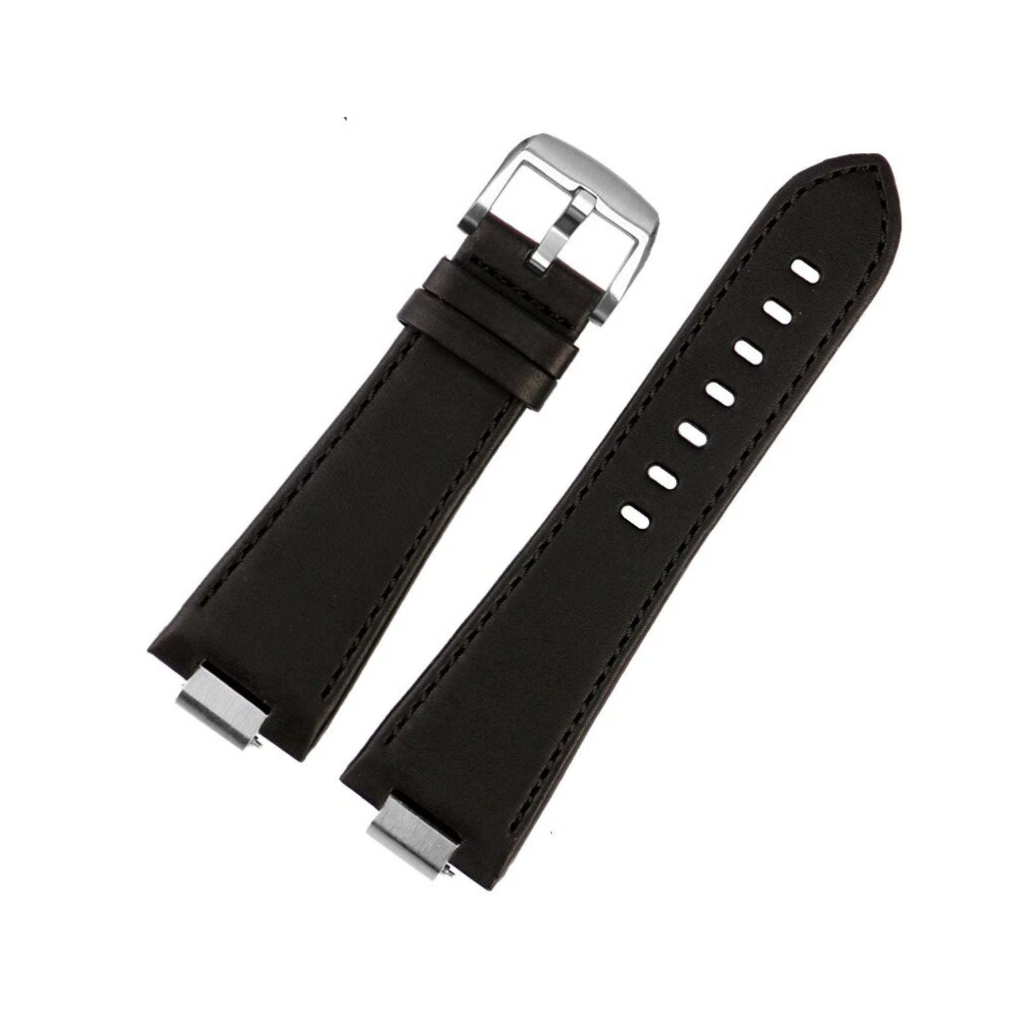 Leather Strap for Tissot PRX - Flat Black - Helvetus