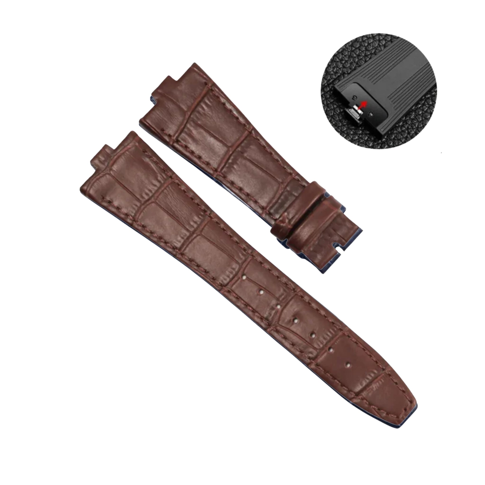 Leather Strap - For Vacheron Constantin Overseas - Brown - Helvetus