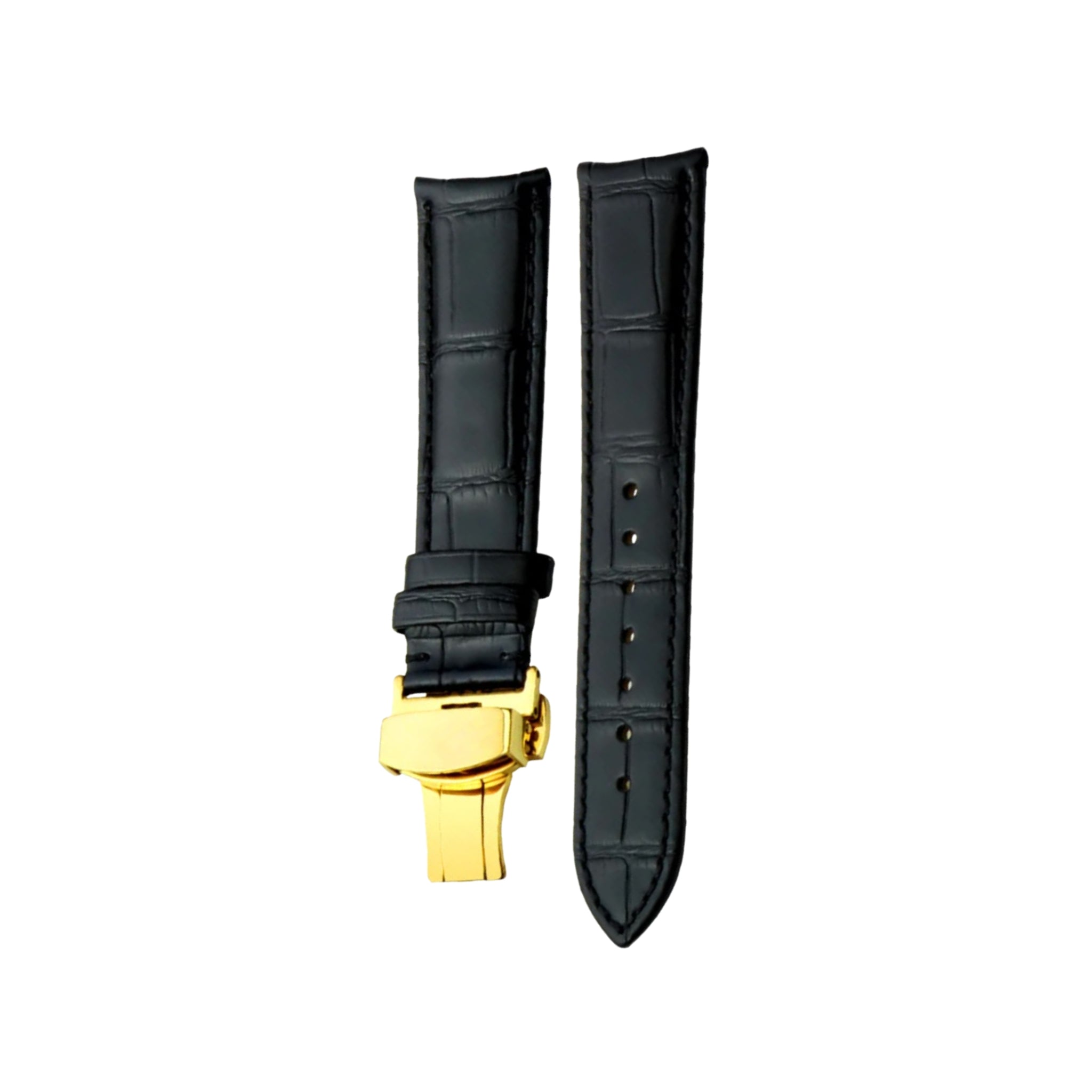 Leather Strap - For Vacheron Constantin Patrimony & Traditionnelle and other Models - Black - Helvetus