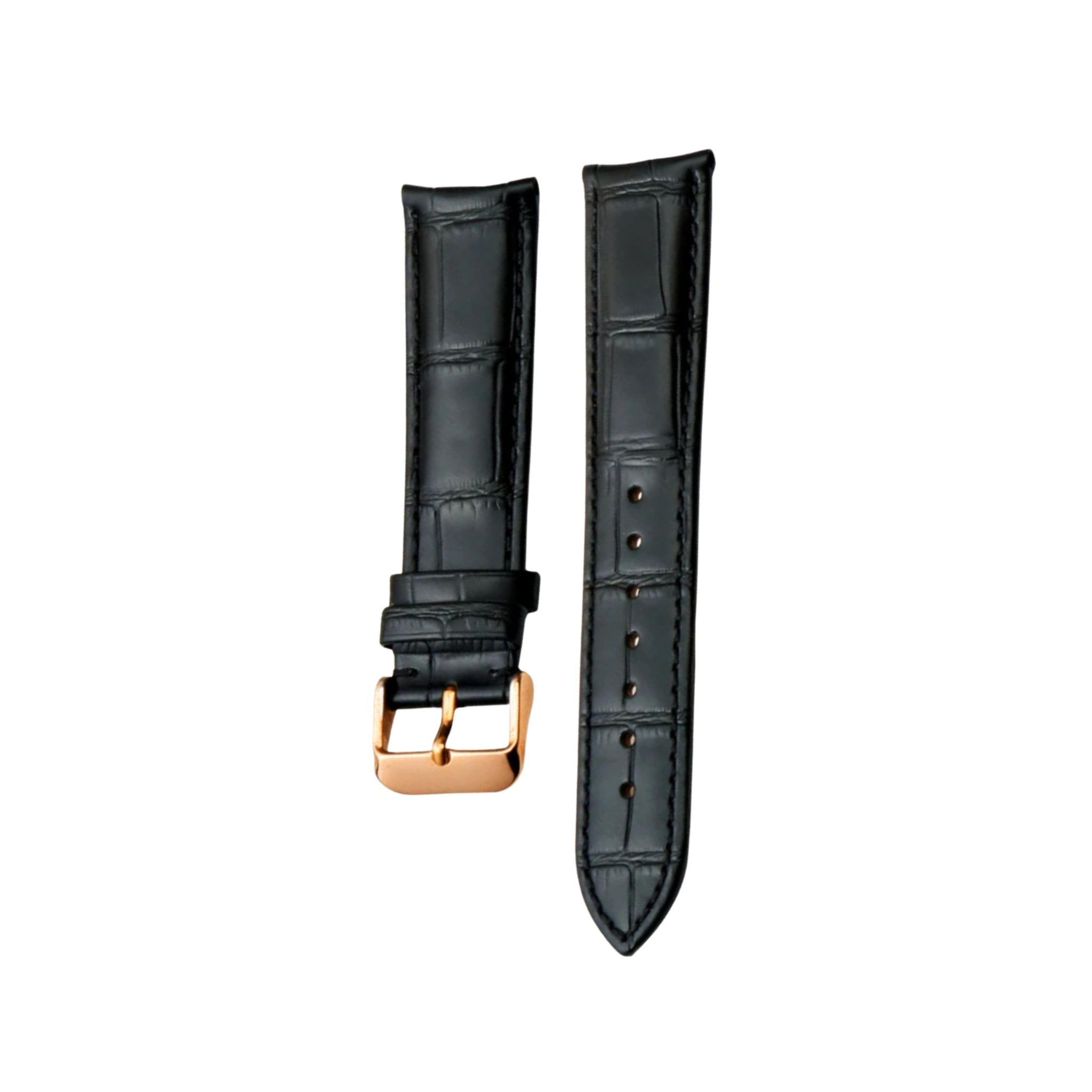 Leather Strap - For Vacheron Constantin Patrimony & Traditionnelle and other Models - Black - Helvetus