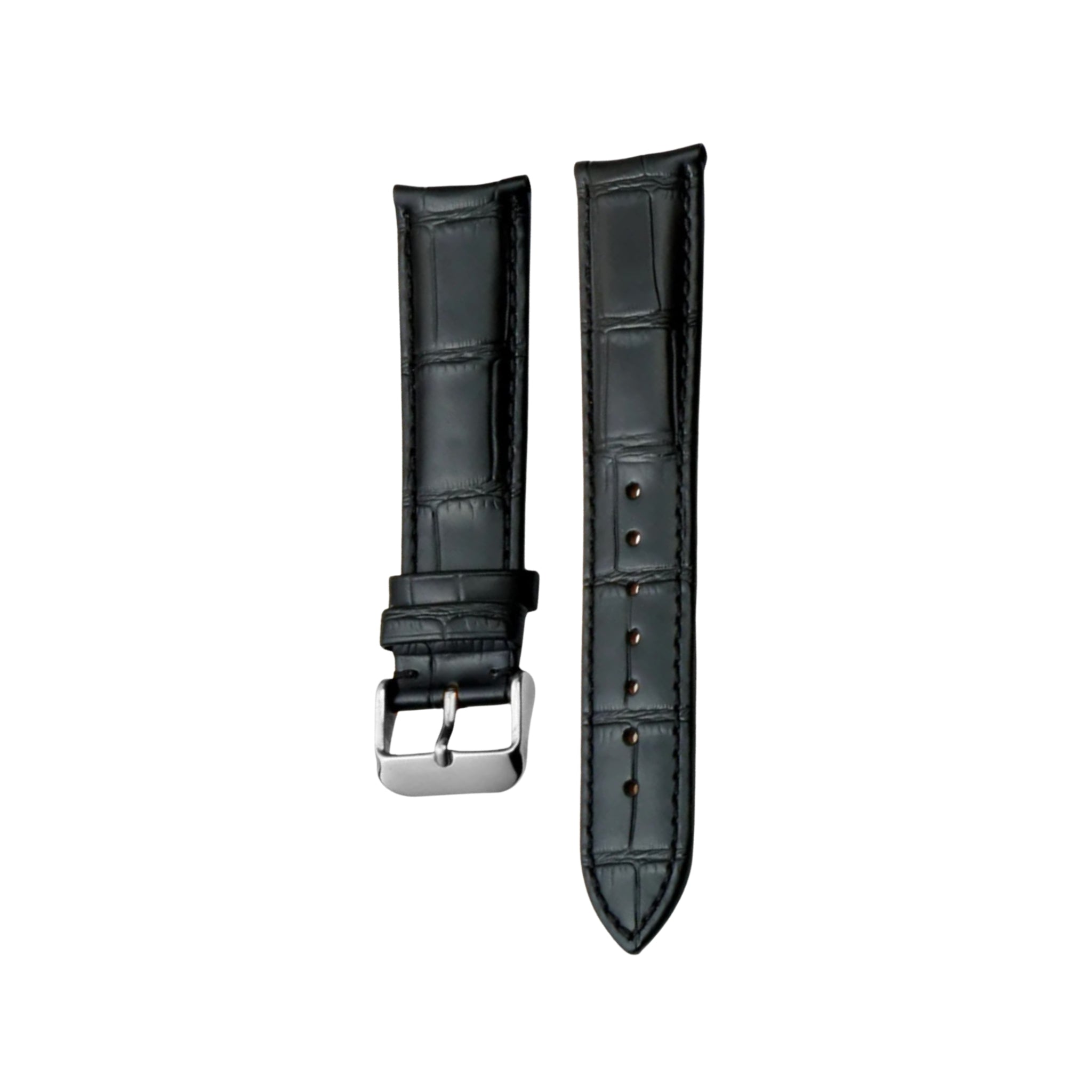 Leather Strap - For Vacheron Constantin Patrimony & Traditionnelle and other Models - Black - Helvetus