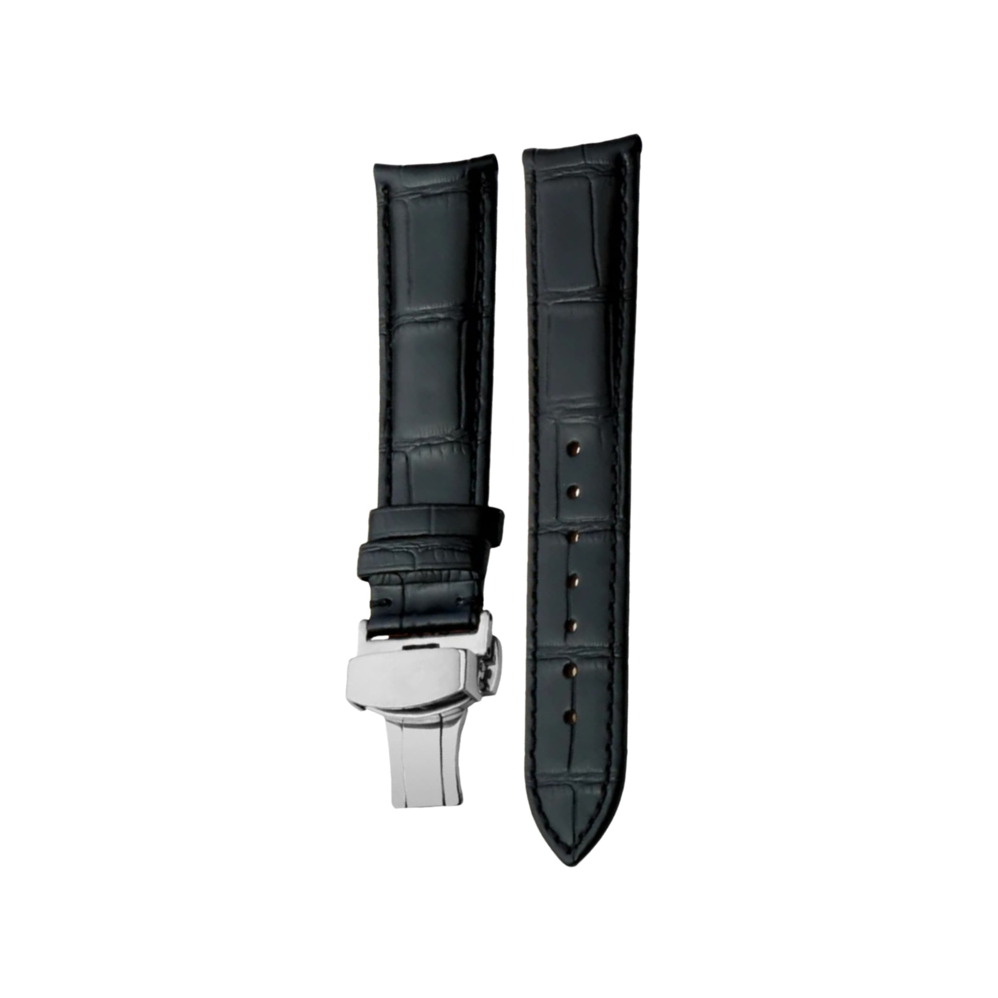 Leather Strap - For Vacheron Constantin Patrimony & Traditionnelle and other Models - Black - Helvetus