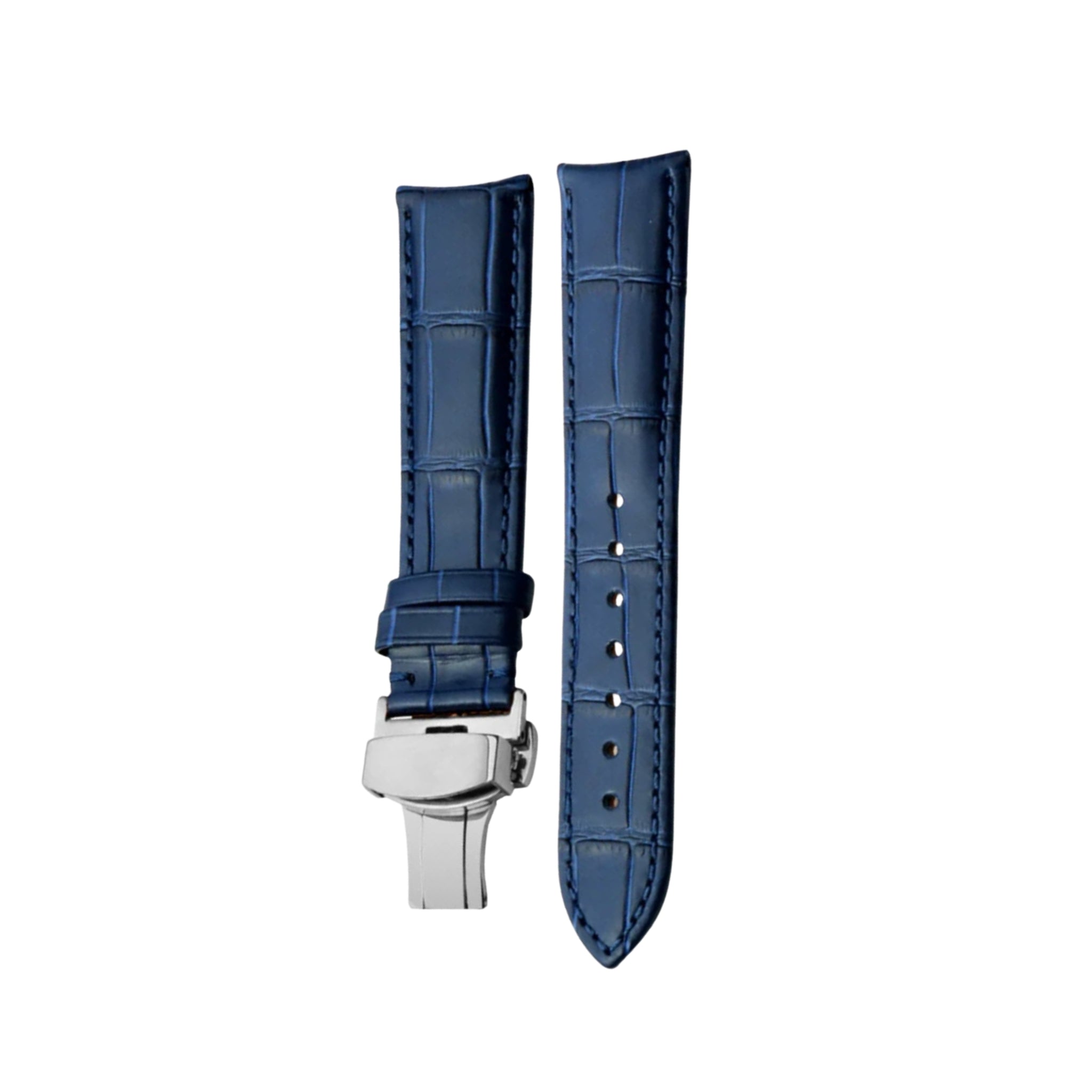 Leather Strap - For Vacheron Constantin Patrimony & Traditionnelle and other Models - Blue - Helvetus