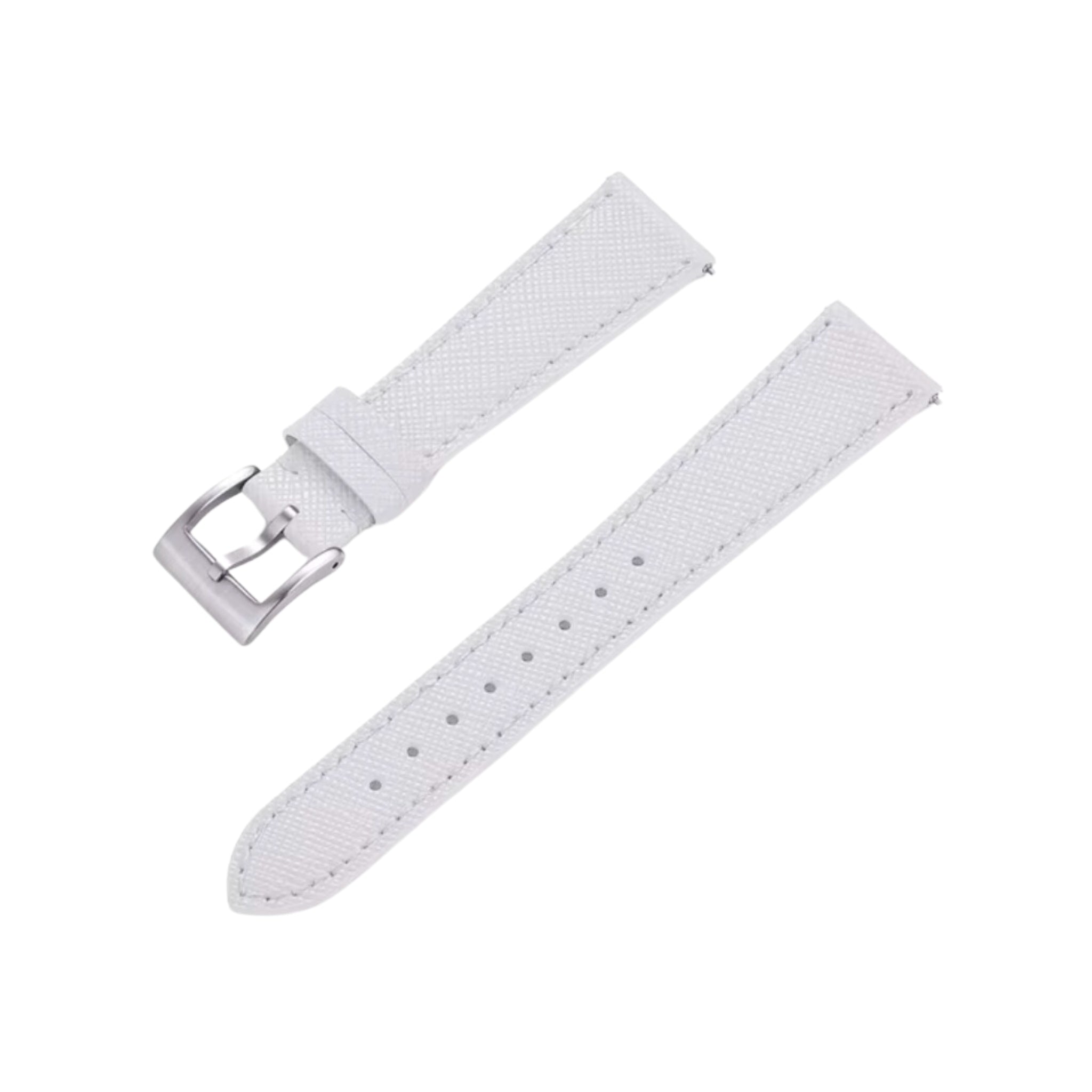 Leather Strap - White - Classic Design - Helvetus