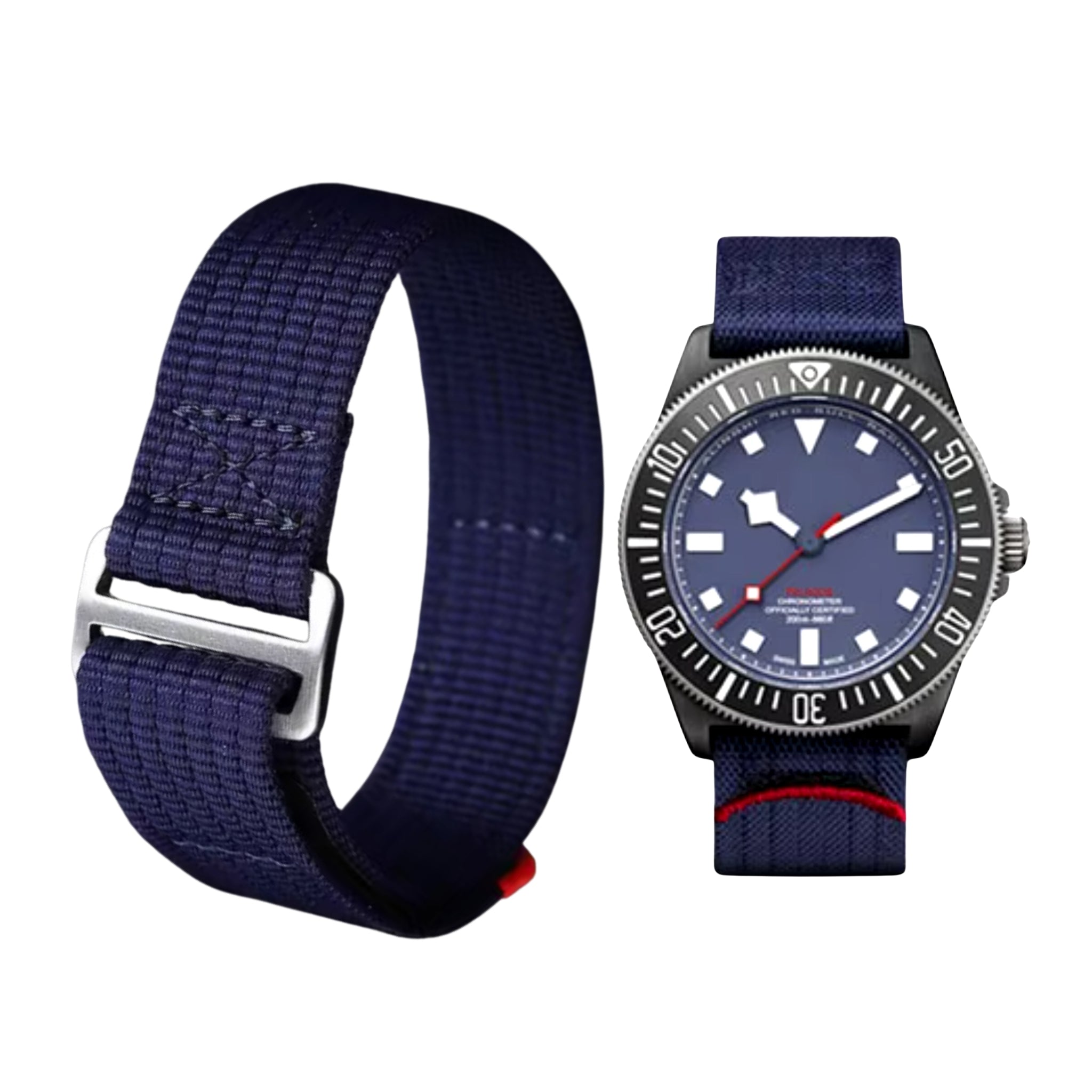 Nylon Strap - For Tudor Pelagos FXD - Navy Blue - Helvetus