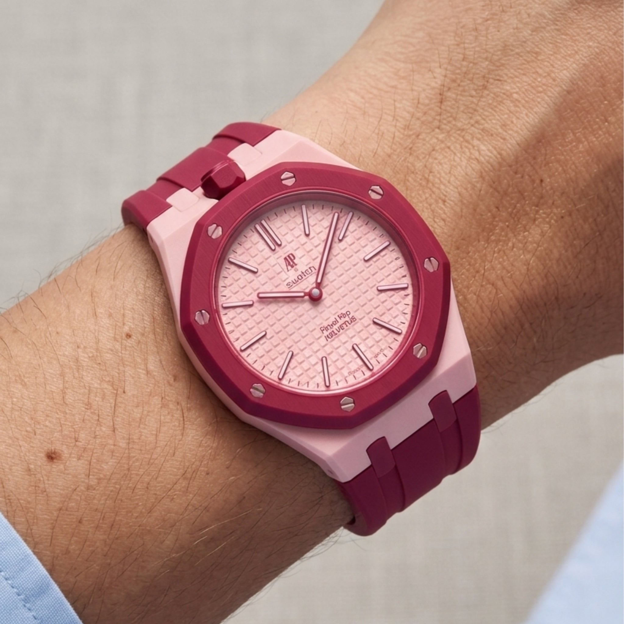 Royal Pop Wrist Strap & Case — For Otto Rosso (Lépine, Crown at 12) - Helvetus